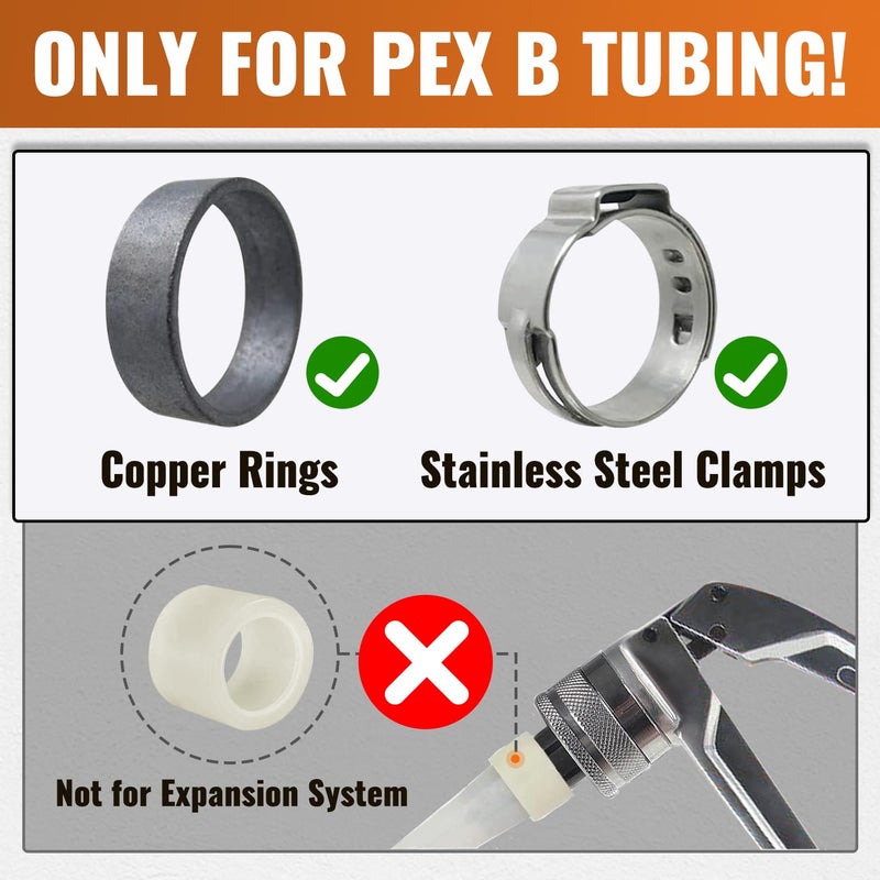 SUNGATOR 1/2 Inch 90 Degree Elbow PEX Fittings No Lead Brass Crimp for PEX Pipe in Plumbing Jobs (12-Pack) - Image 4